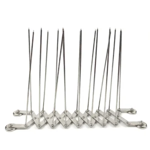 Magnetic Expandable Stainless Steel Bird Spikes | No-Drill Adjustable Pigeon Deterrent