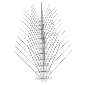 5-Pin 201 304 316 Stainless Steel Bird Spikes 48cm 50cm UV Resistant PC Base Pigeon Deterrent For Roof Fence Source Factory