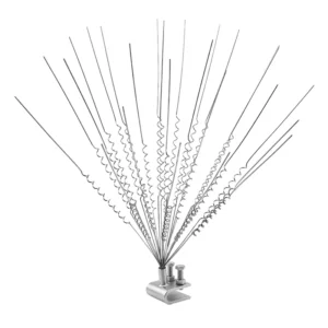 Durable Galvanized Steel Bird Repellent with U-type Clamp Bolt-on Anti-bird Spikes for Overhead Power Lines