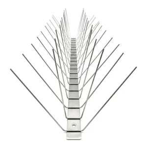 Industrial Grade Welded Metal Bird Spikes, Weatherproof Stainless Steel Anti Bird Spikes for Pigeons, Crows and Seagulls, Permanent Bird Deterrent.