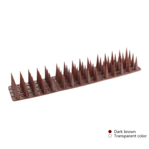 Durable 4-Row Plastic Bird Deterrent Spikes for Fence & Roof, Eco-friendly Pigeon Repellent, Own Factory Custom Service Available